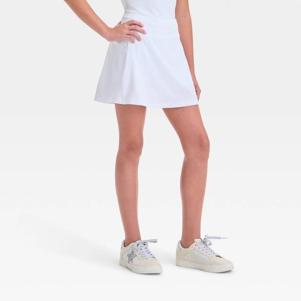 Girls' Active Light Woven Skort All in Motion™ White M 8 Kids